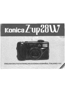 Konica Z-up 28 W manual. Camera Instructions.